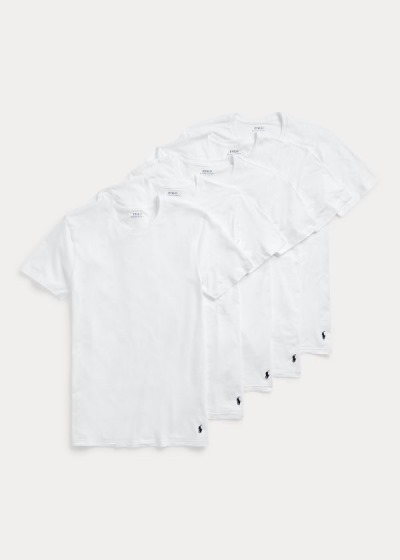 Polo Ralph Lauren Classic Wicking Crew 5-Pack T Shirt Herre Danmark (MEBWL0726)